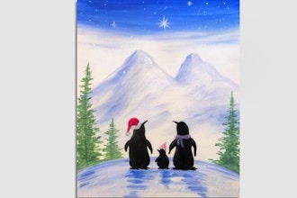All Ages Paint Nite: Penguin Family Winter Wish